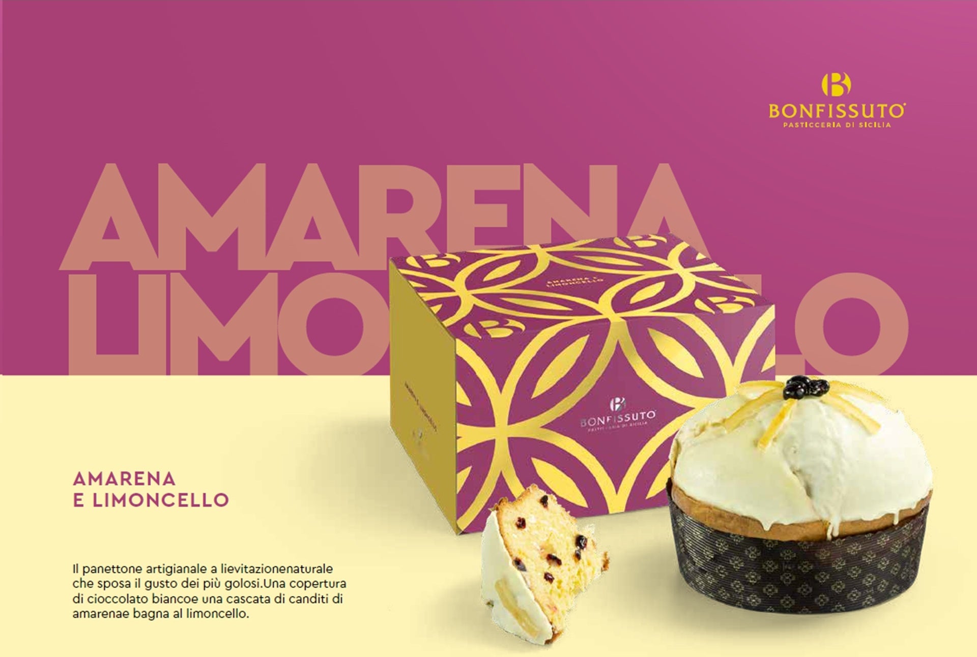 Panettone Bonfissuto Amarena e Limoncello