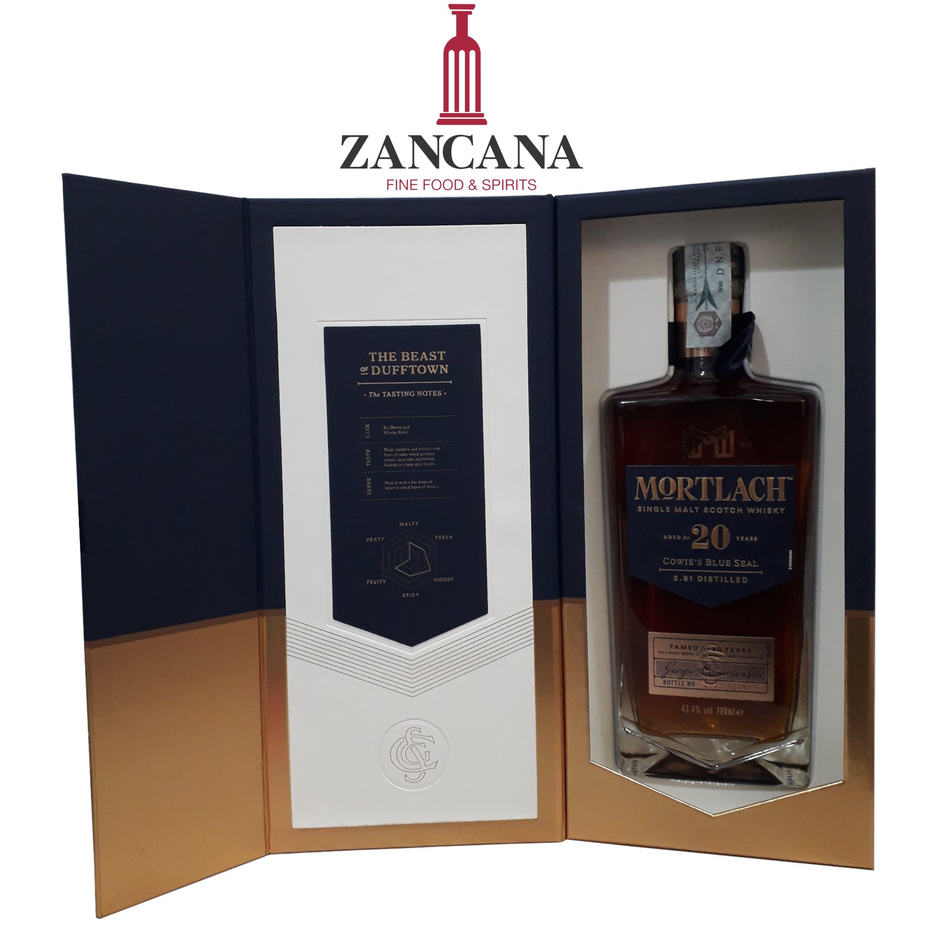 Whiskey Mortlach 20 years Cowie's Blue Seal