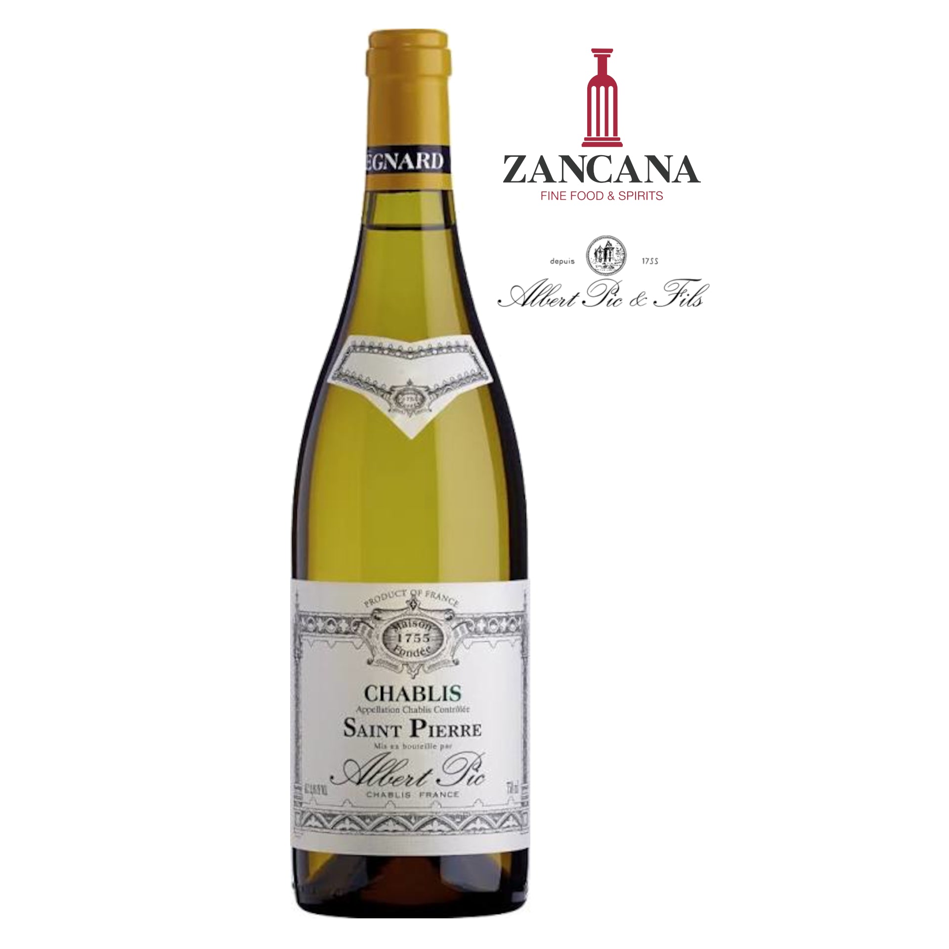 Chablis "Saint Pierre" Albert Pic - Vino Bianco di Borgogna DOC - 75cl.