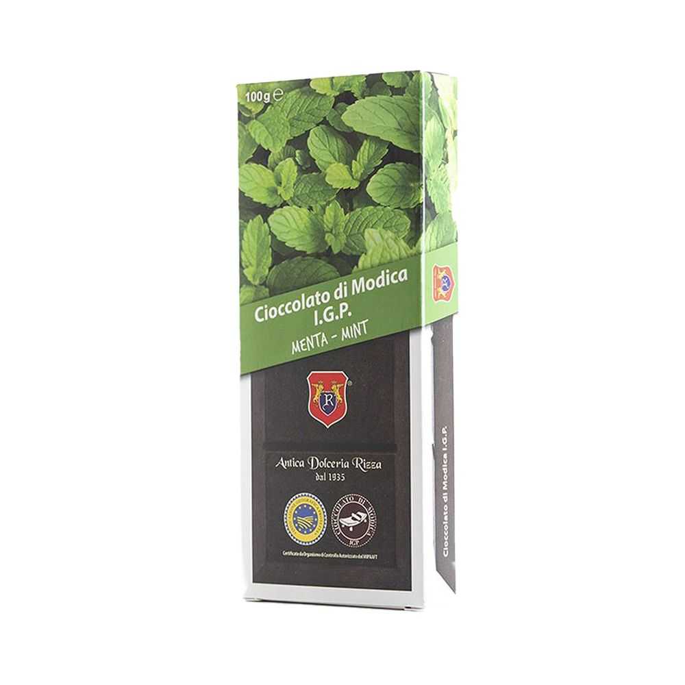 Cioccolato di Modica I.G.P. alla Menta selvatica 100 gr.