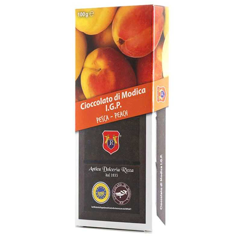 Cioccolato di Modica I.G.P. alla Pesca - 100 gr.
