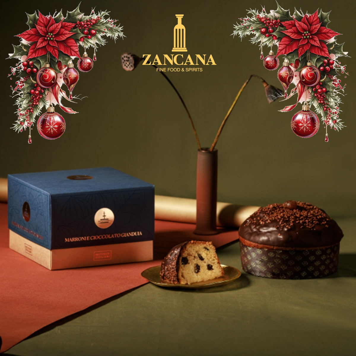 Panettone Fiasconaro Marroni e Cioccolato Gianduia 1kg.
