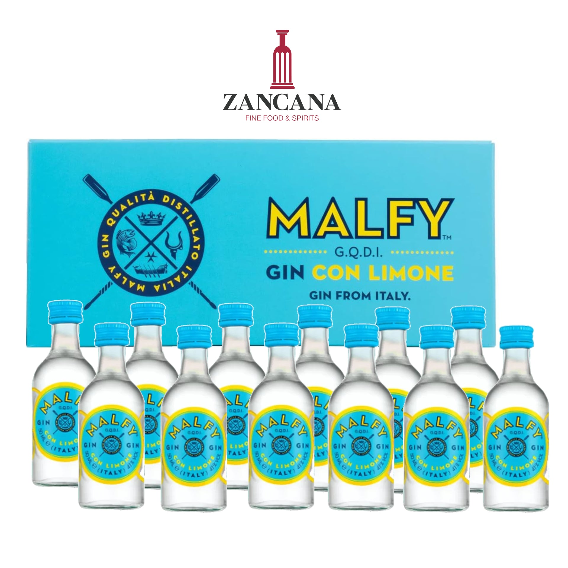 Gin Malfy Limone box 12x50ml.