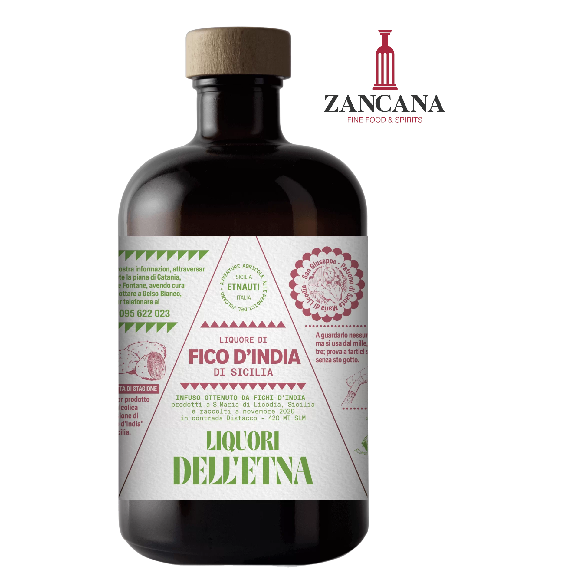Liquore Artigianale di Fico d'India di Sicilia - 50cl.