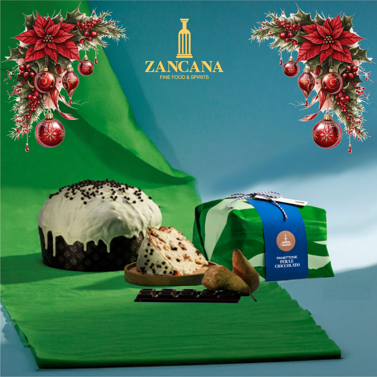 Panettone Fiasconaro Pera e Cioccolato 1Kg.
