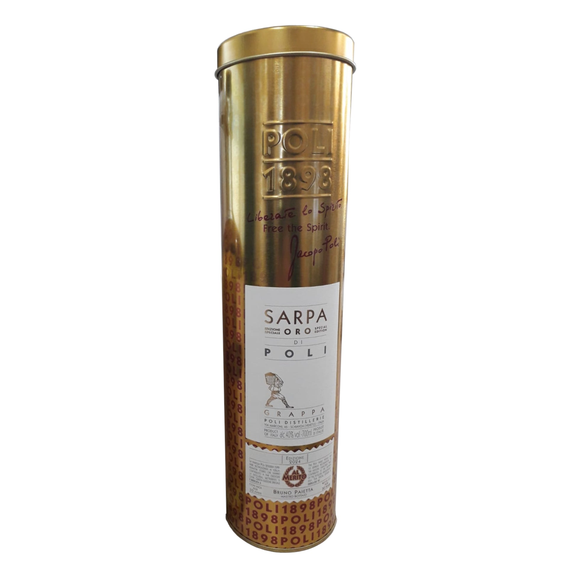 GRAPPA SARPA ORO EDIZIONE SPECIALE 30° Barrique JACOPO POLI