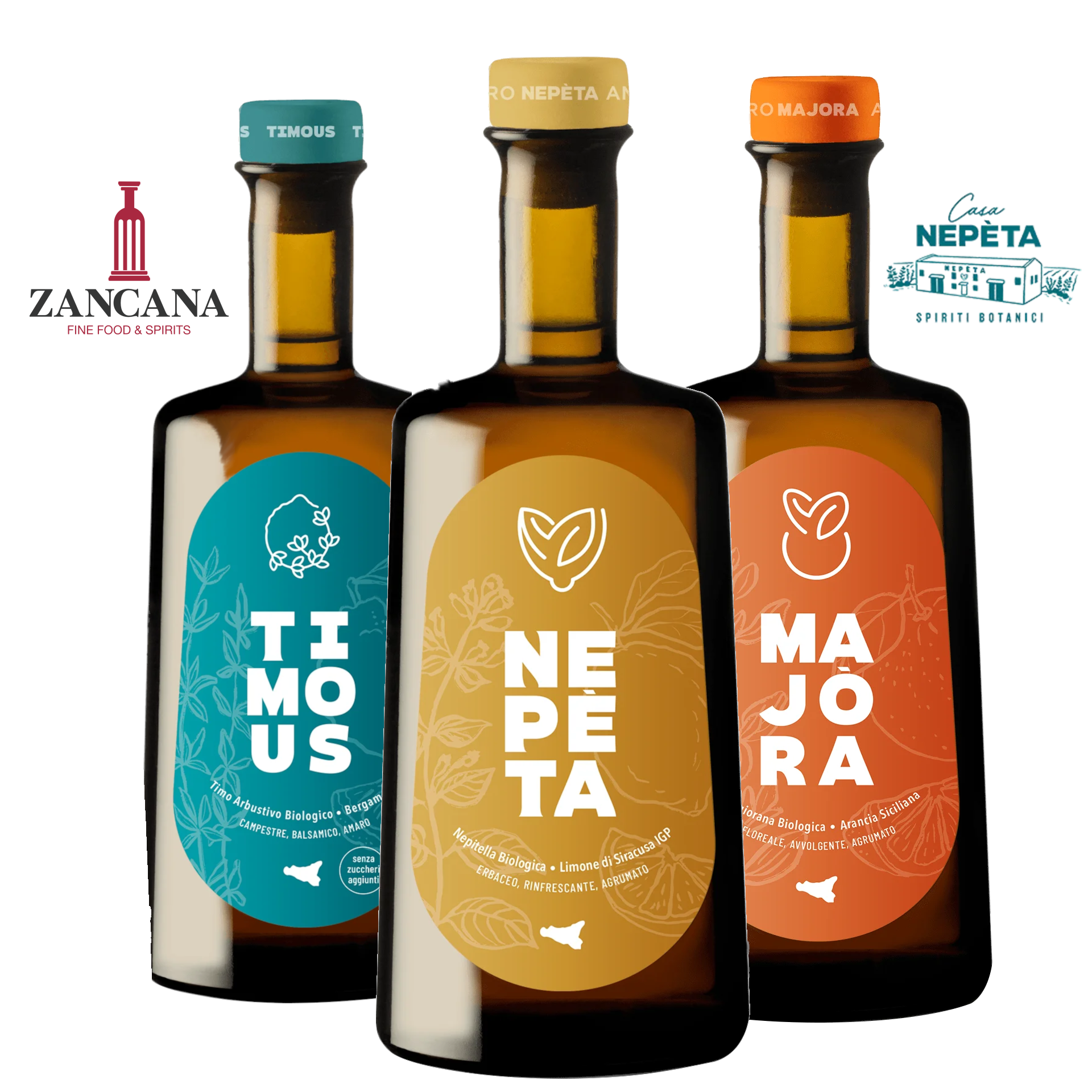 Tris Degustazione Amari Siciliani Casa Nepèta (3 x Bottiglie Artigianali)