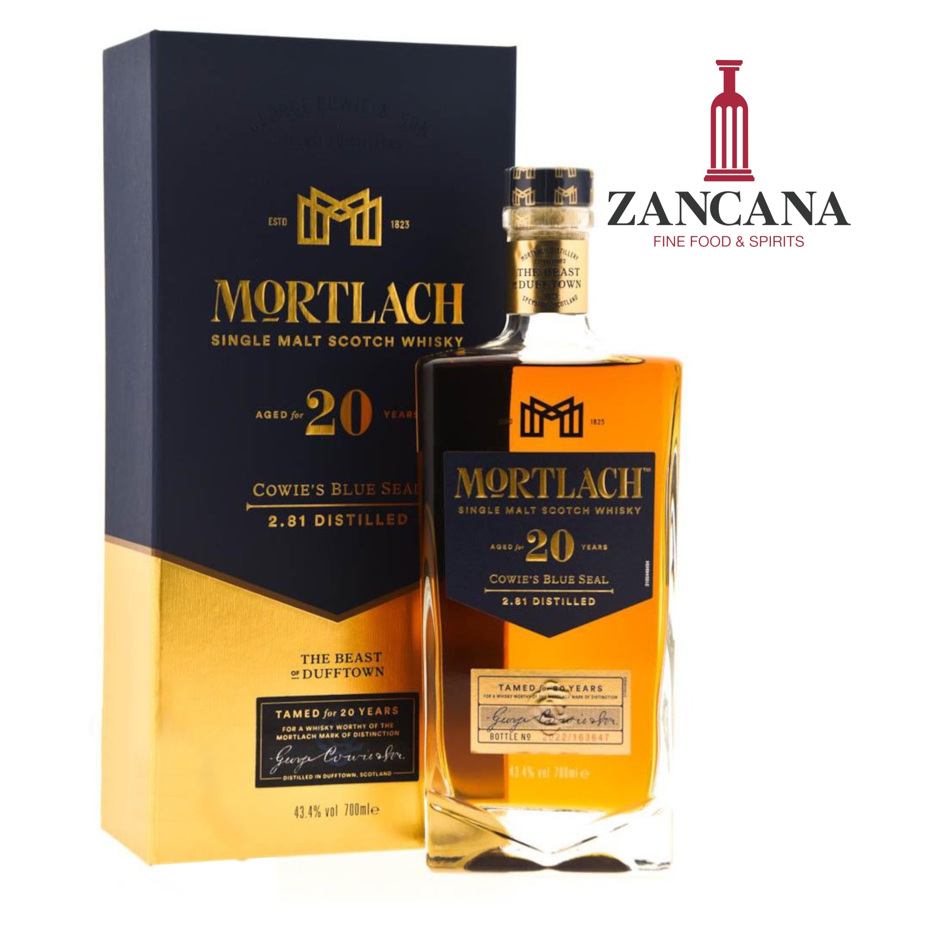 Whiskey Mortlach 20 years Cowie's Blue Seal