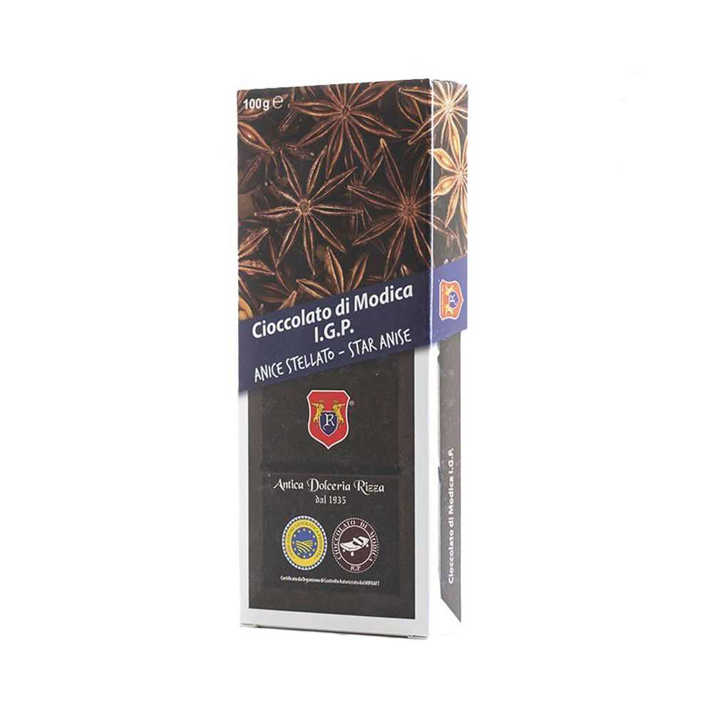 Cioccolato di Modica I.G.P. all'Anice Stellato 100 gr.