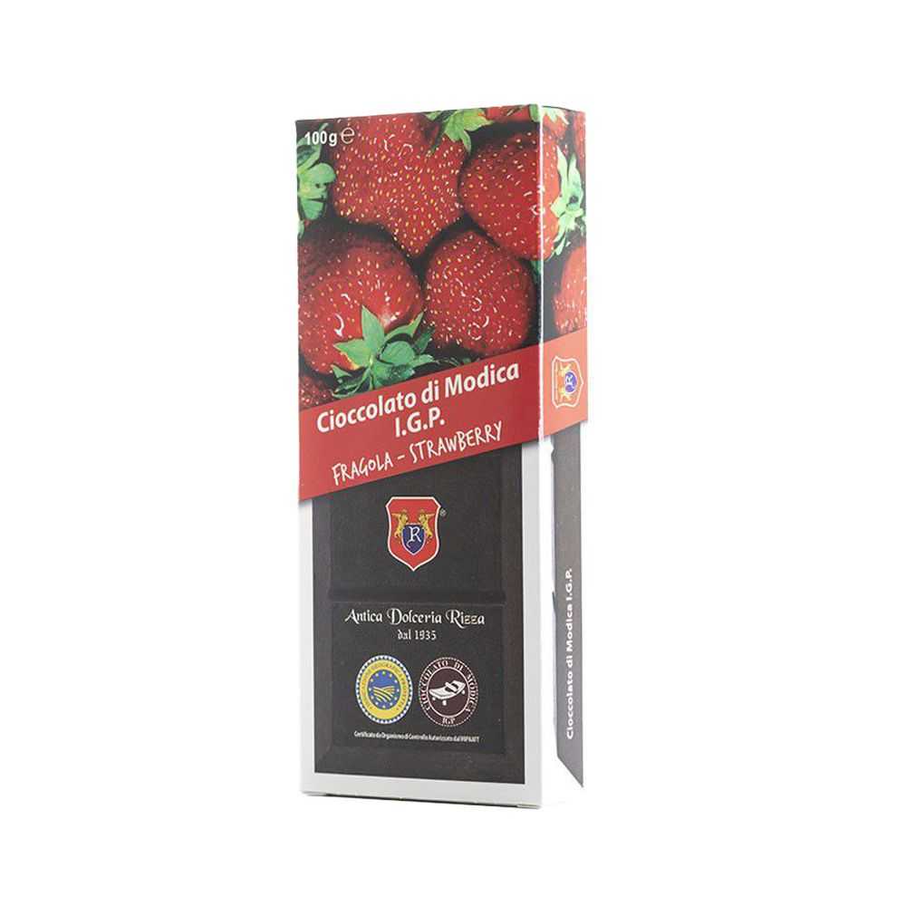 Cioccolato di Modica I.G.P. alla Fragola - 100 gr.