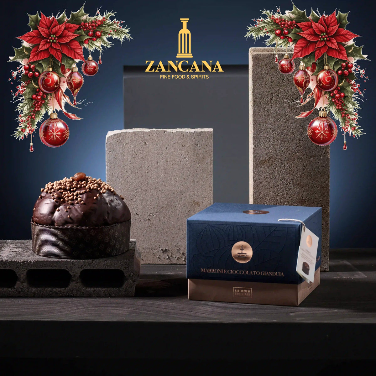 Panettone Fiasconaro Marroni e Cioccolato Gianduia 1kg.