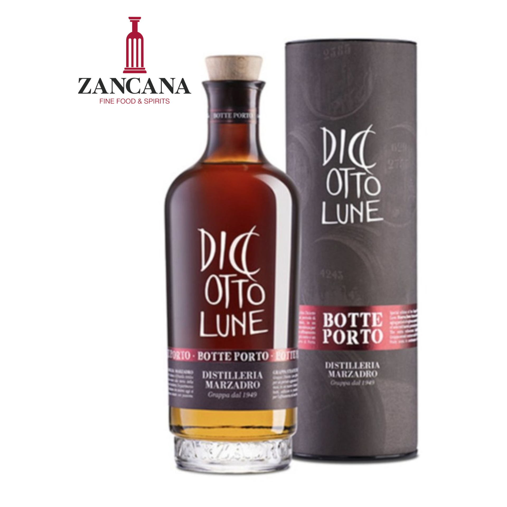 Grappa Marzadro Diciotto Lune Riserva "BOTTE PORTO"