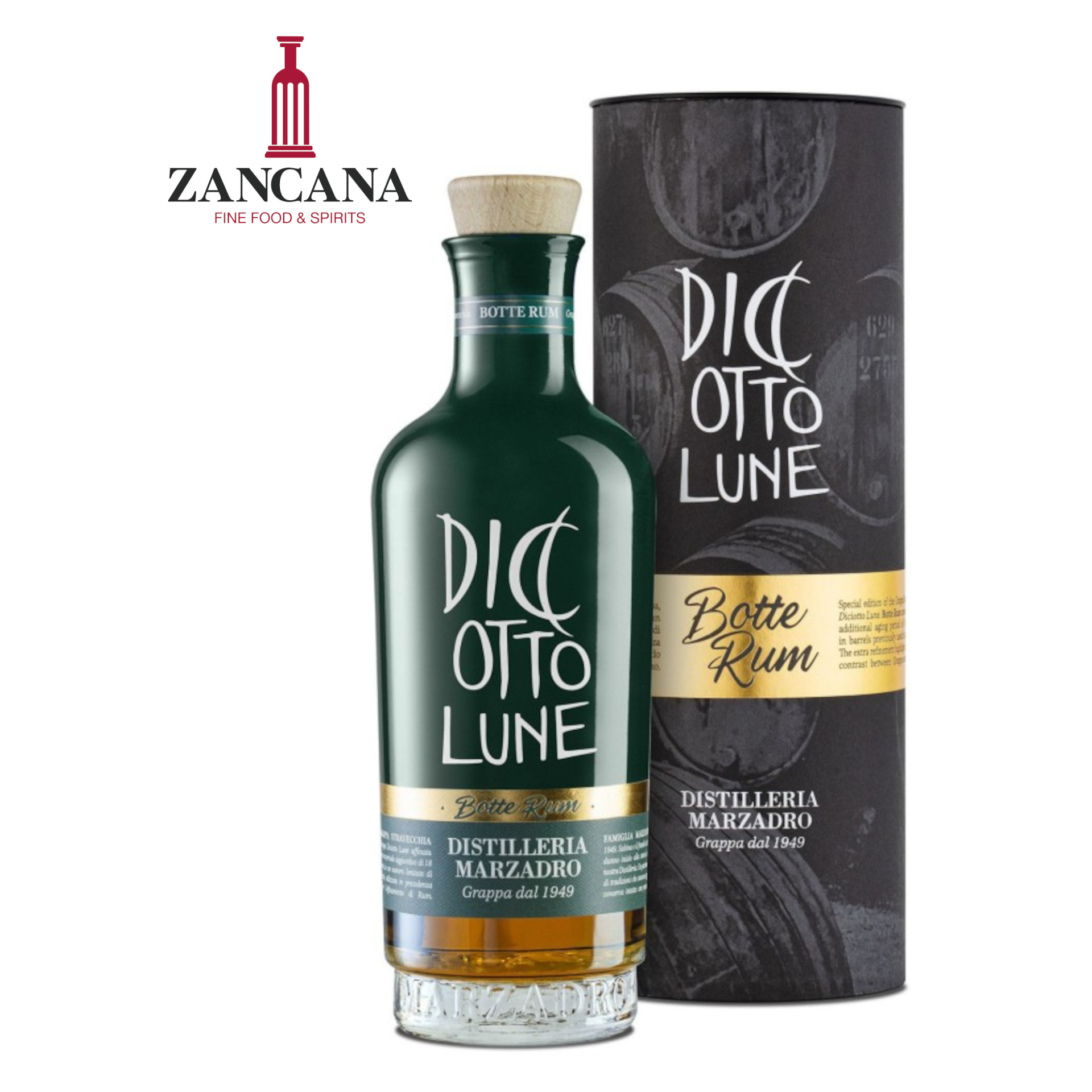 Grappa Marzadro Diciotto Lune Riserva "BOTTE RUM"