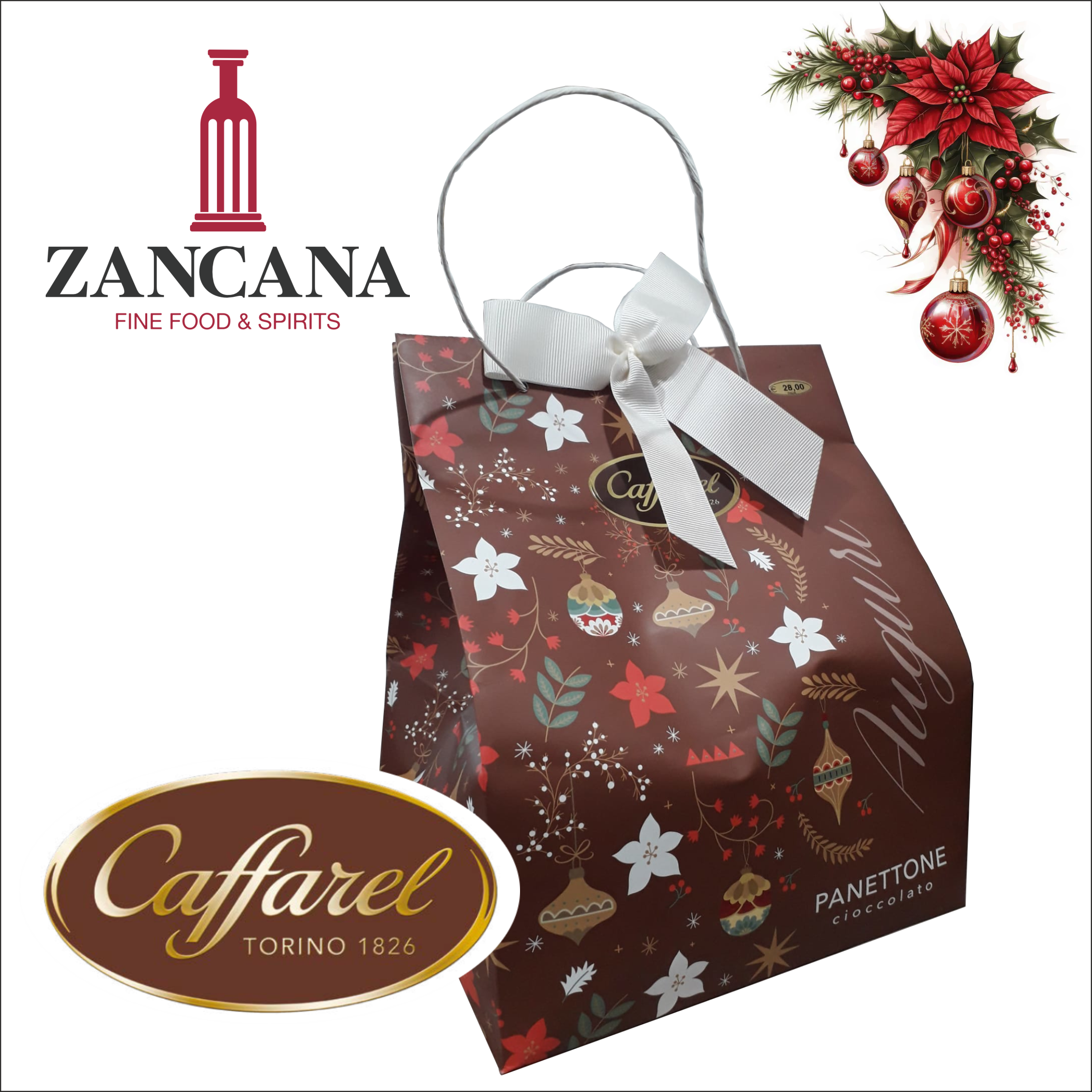 Panettone Caffarel al Cioccolato - 1 Kg.